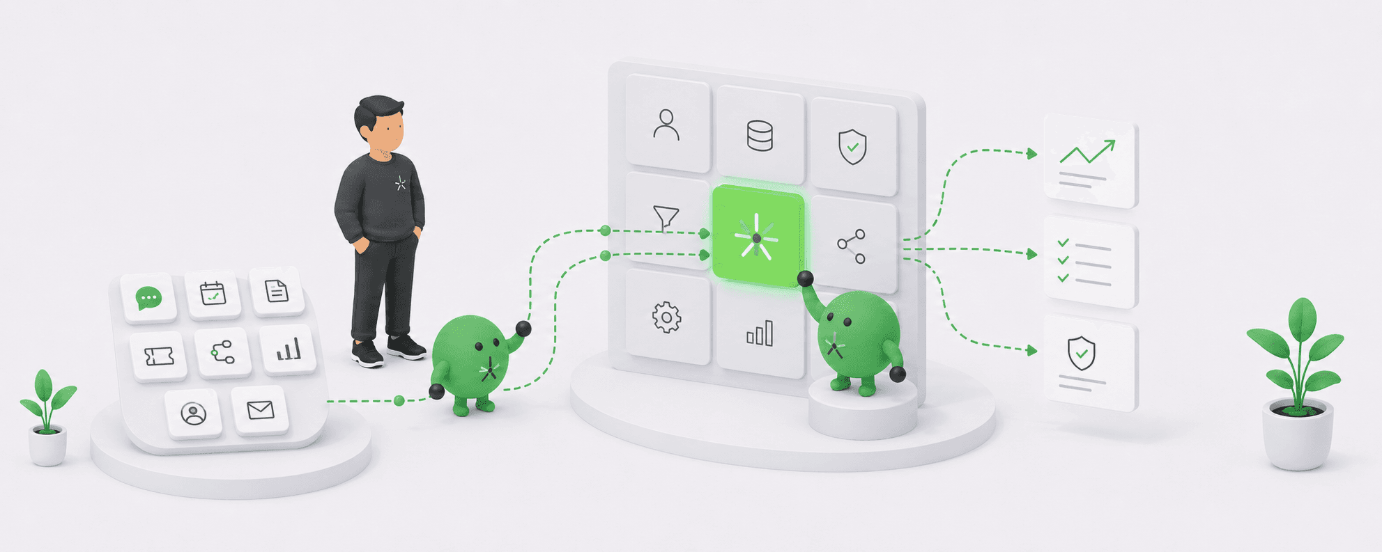 Tools connect into one operating view.