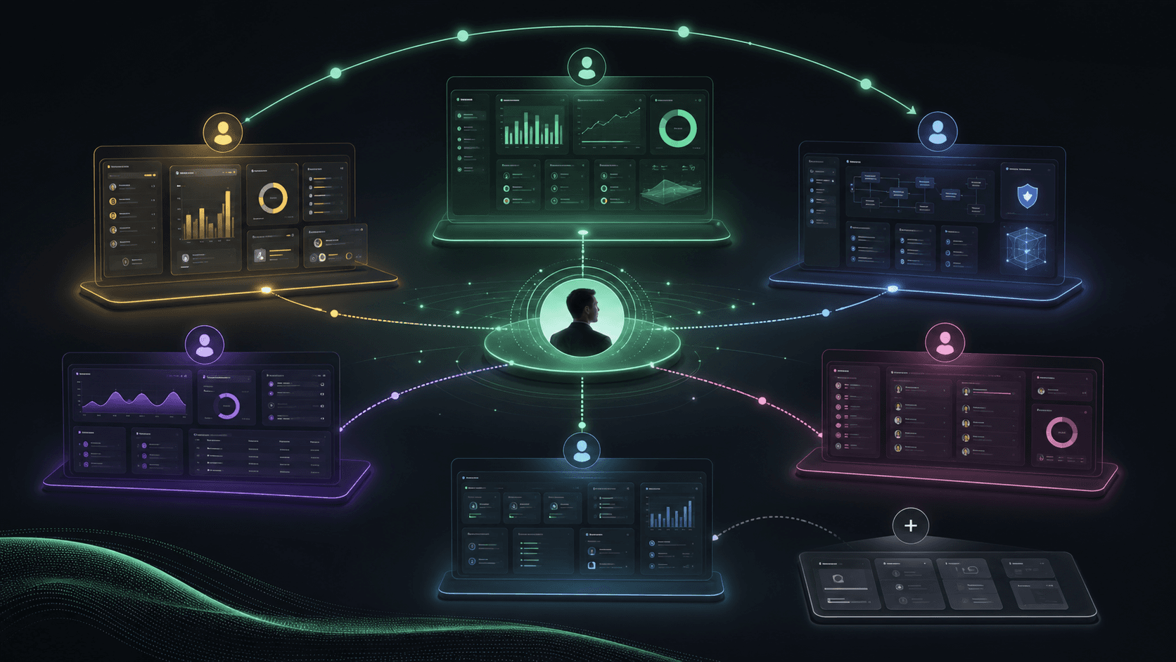 Bridgly role-aware onboarding and tailored persona experiences for different enterprise users.